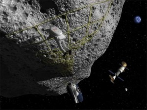 lassoing an asteroid