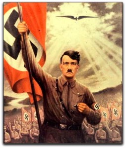 Hitler with Flag