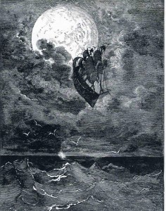 Gustave Doré - A Voyage to the Moon from The Adventures of Baron Munchausen, 1868